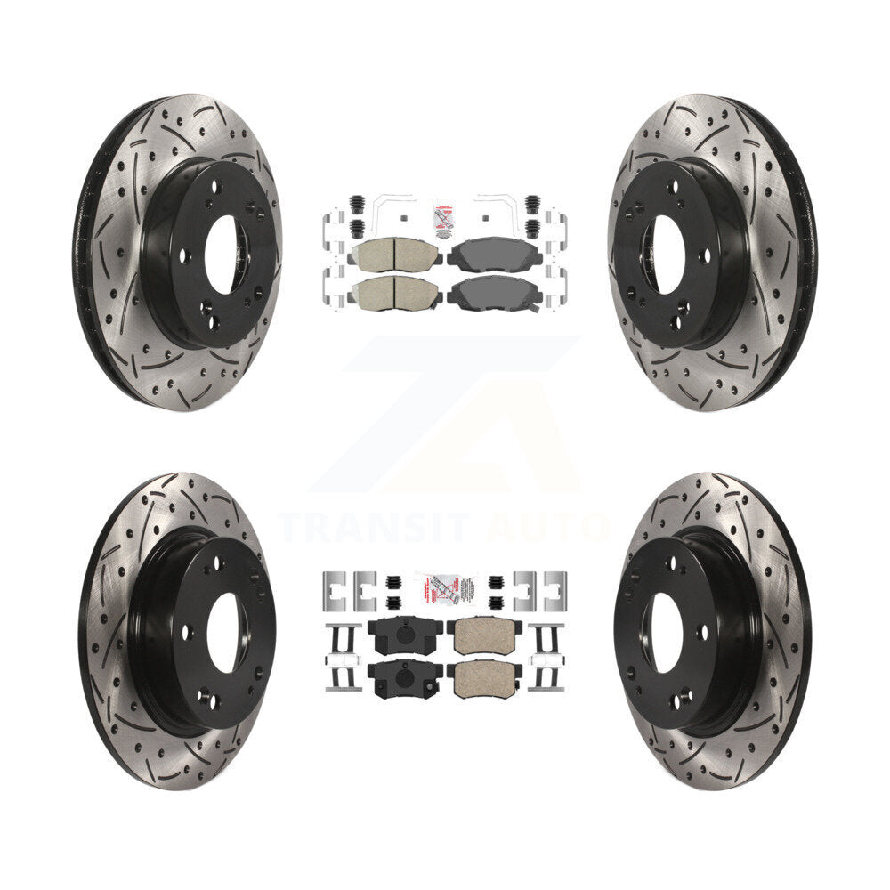 Transit Auto KDA-100827 Disc Brake Kit for 2012-2014 Honda Civic - Front and Rear product image