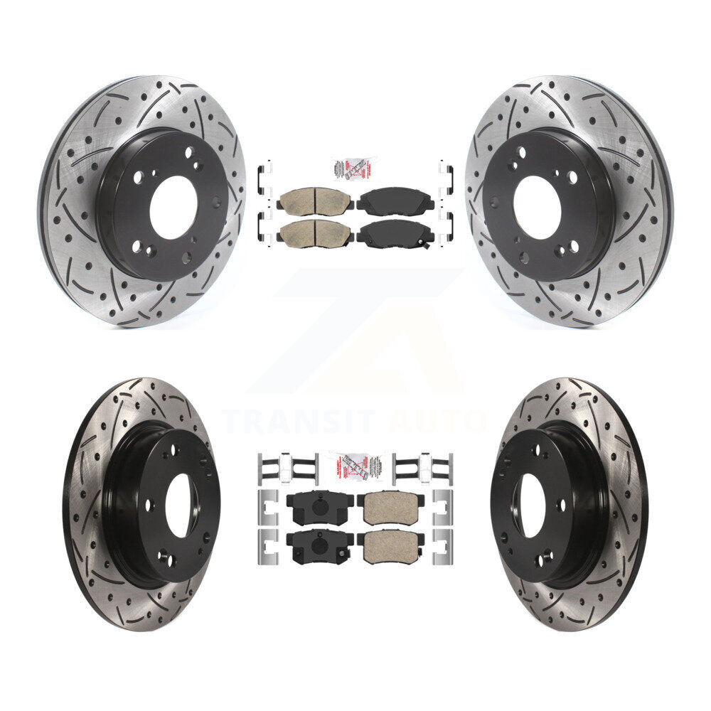 Transit Auto KDA-100836 Disc Brake Kit for 2006-2011 Honda Civic - Front and Rear product image