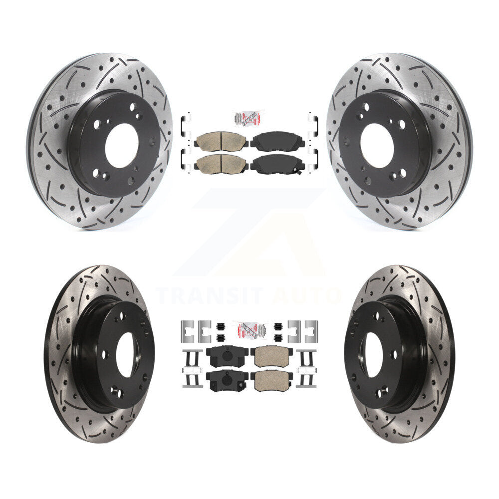 Transit Auto KDA-100837 Disc Brake Kit for 2006-2011 Honda Civic - Front and Rear product image