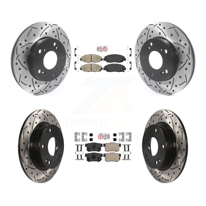 Transit Auto KDA-100837 Disc Brake Kit for 2006-2011 Honda Civic - Front and Rear product image