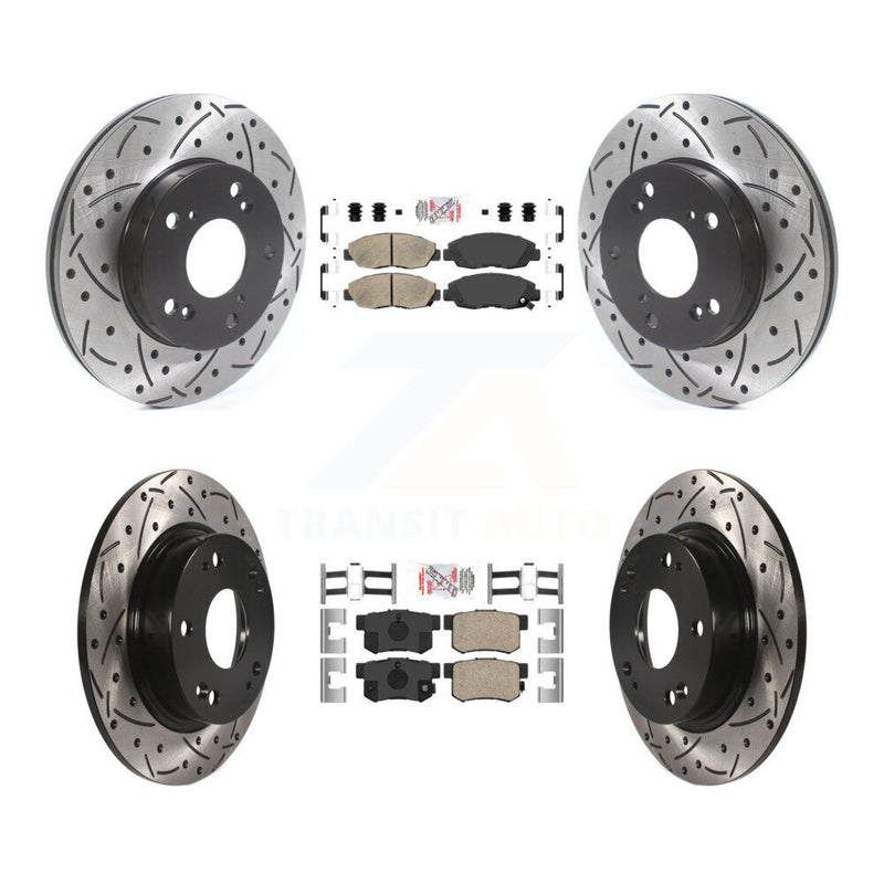 Transit Auto KDA-100838 Disc Brake Kit for 2006-2011 Honda Civic - Front and Rear product image