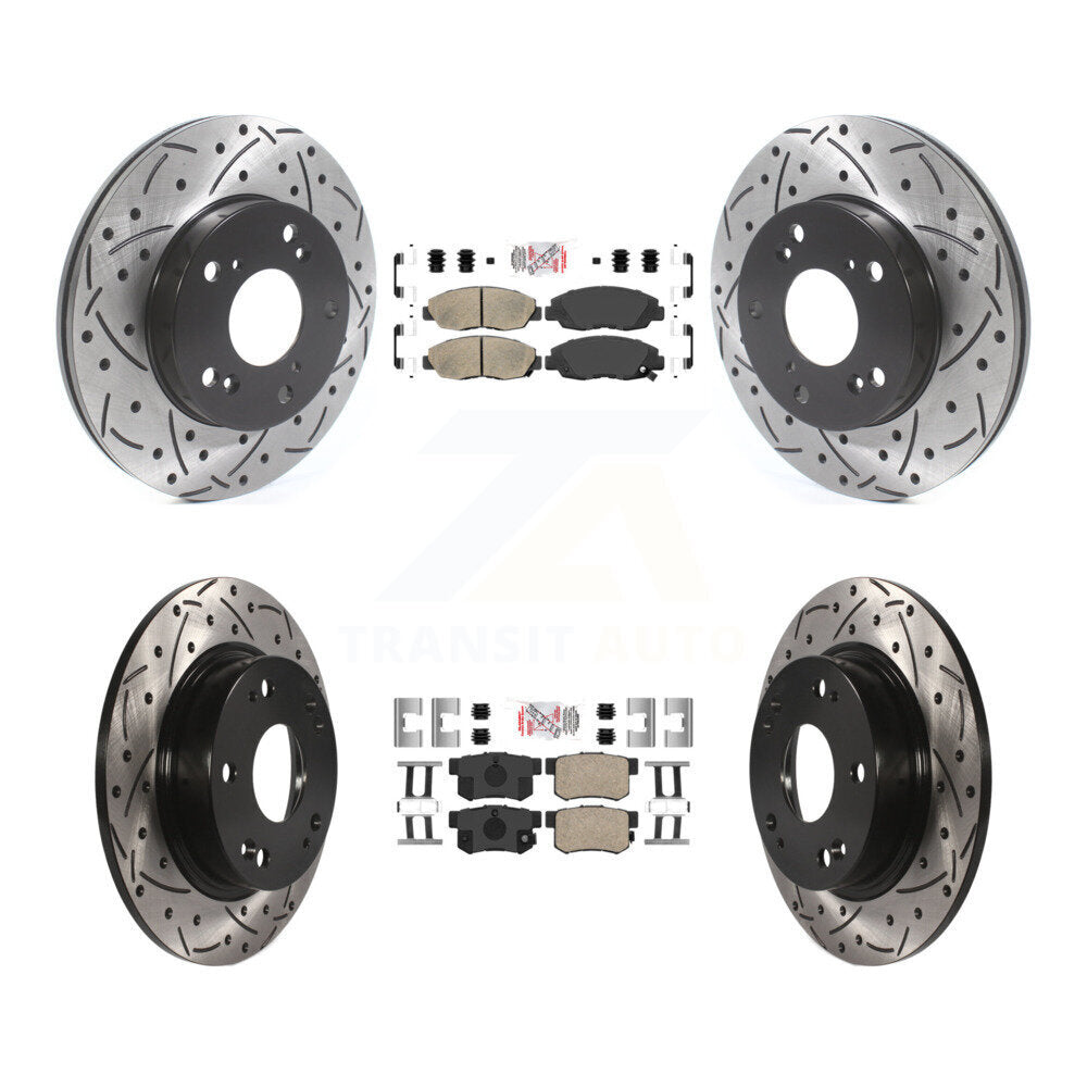Transit Auto KDA-100839 Disc Brake Kit for 2006-2011 Honda Civic - Front and Rear product image