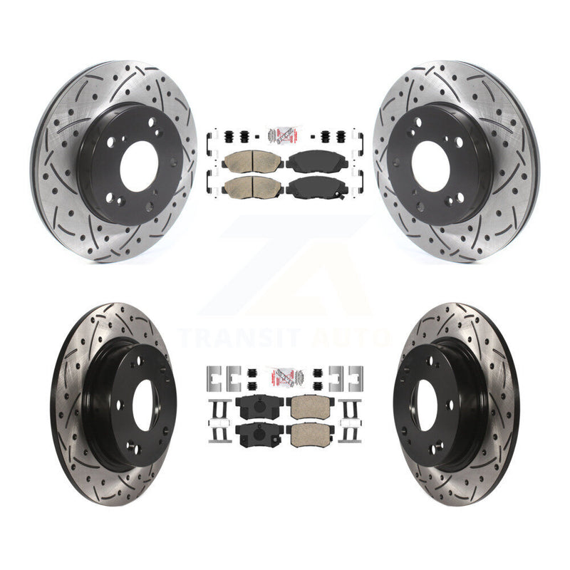Transit Auto KDA-100839 Disc Brake Kit for 2006-2011 Honda Civic - Front and Rear product image