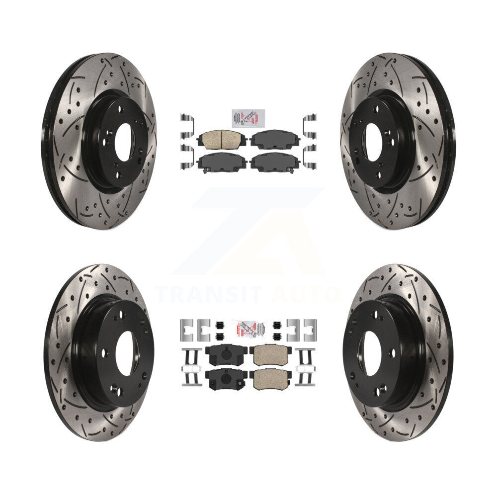 Transit Auto KDA-100841 Disc Brake Kit for 2006-2011 Acura CSX, Honda Civic - Front and Rear product image