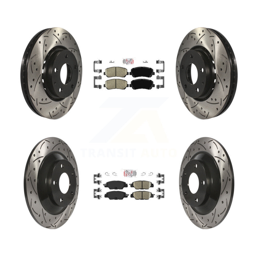Transit Auto KDA-100858 Disc Brake Kit for 2016-2024 Mazda CX-5 - Front and Rear product image