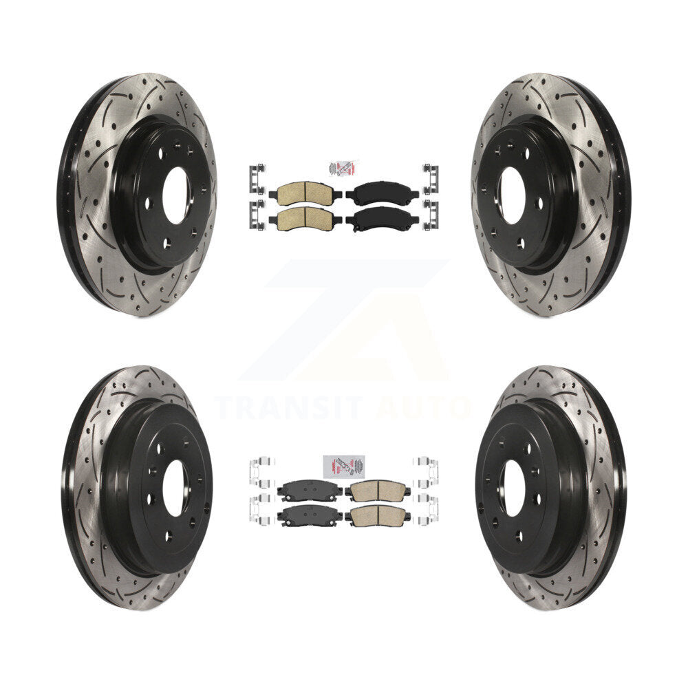 Transit Auto KDA-100886 Disc Brake Kit for 2007-2017 GMC Acadia Limited, Chevrolet Traverse, Buick Enclave & more - Front and Rear product image