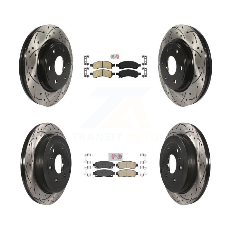 Transit Auto KDA-100886 Disc Brake Kit for 2007-2017 GMC Acadia Limited, Chevrolet Traverse, Buick Enclave & more - Front and Rear product image
