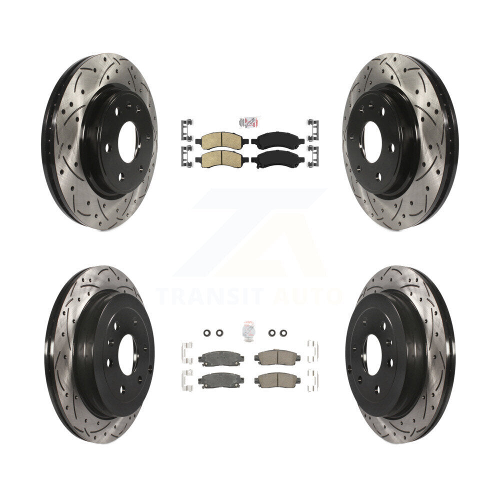 Transit Auto KDA-100887 Disc Brake Kit for 2007-2017 GMC Acadia Limited, Chevrolet Traverse, Buick Enclave & more - Front and Rear product image