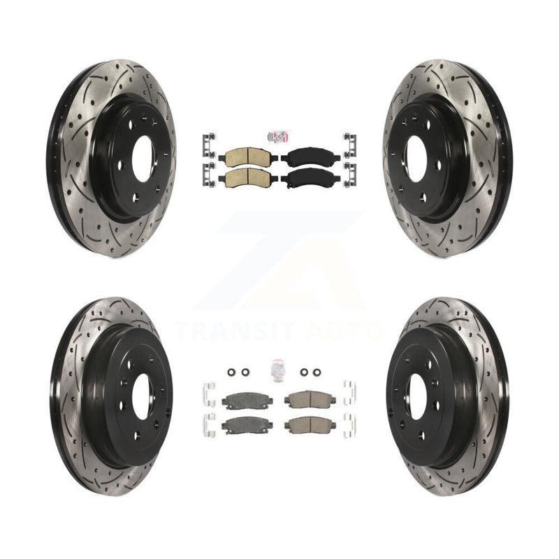 Transit Auto KDA-100887 Disc Brake Kit for 2007-2017 GMC Acadia Limited, Chevrolet Traverse, Buick Enclave & more - Front and Rear product image