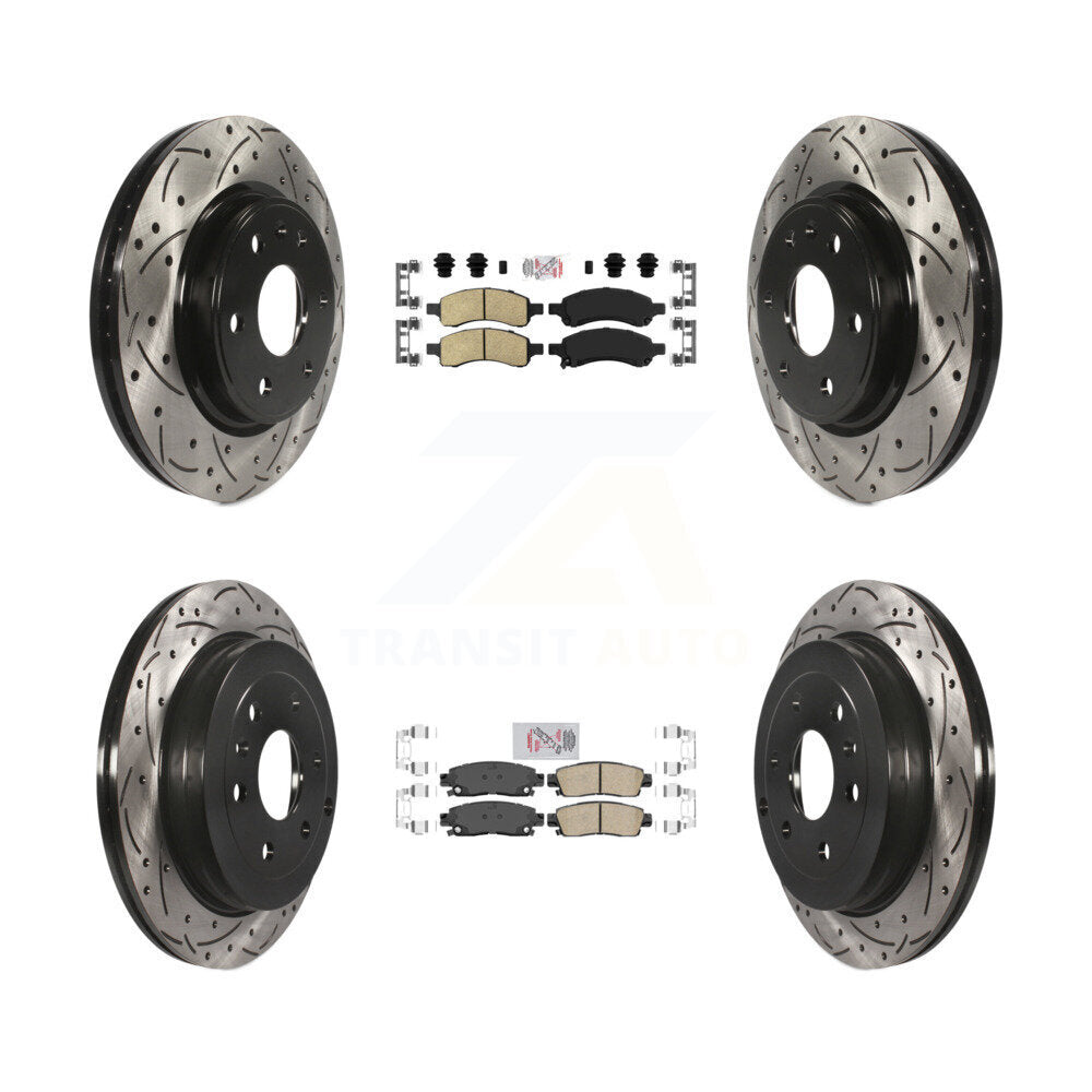 Transit Auto KDA-100888 Disc Brake Kit for 2007-2017 GMC Acadia Limited, Chevrolet Traverse, Buick Enclave & more - Front and Rear product image