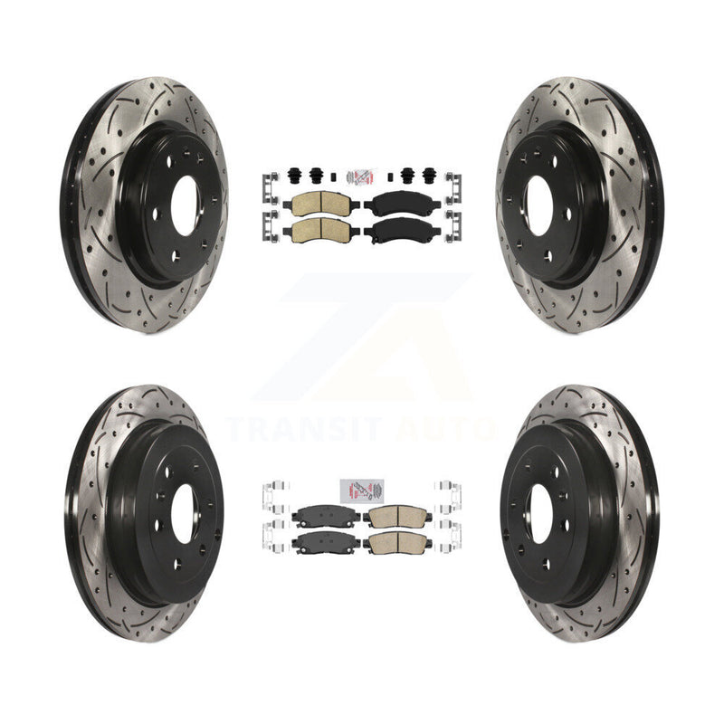 Transit Auto KDA-100888 Disc Brake Kit for 2007-2017 GMC Acadia Limited, Chevrolet Traverse, Buick Enclave & more - Front and Rear product image