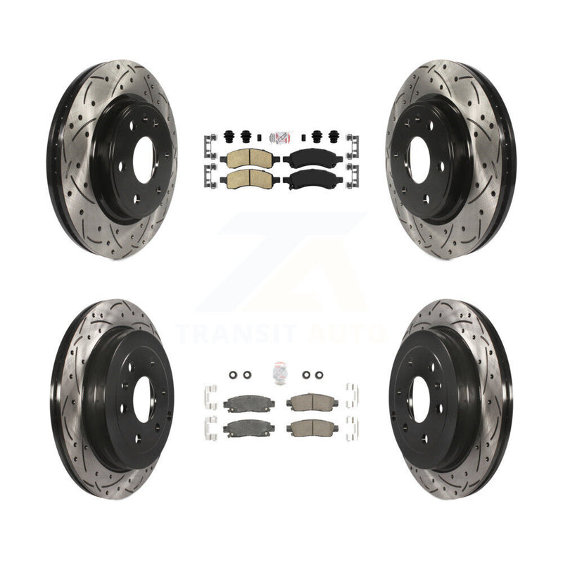 Transit Auto KDA-100889 Disc Brake Kit for 2007-2017 GMC Acadia Limited, Chevrolet Traverse, Buick Enclave & more - Front and Rear product image