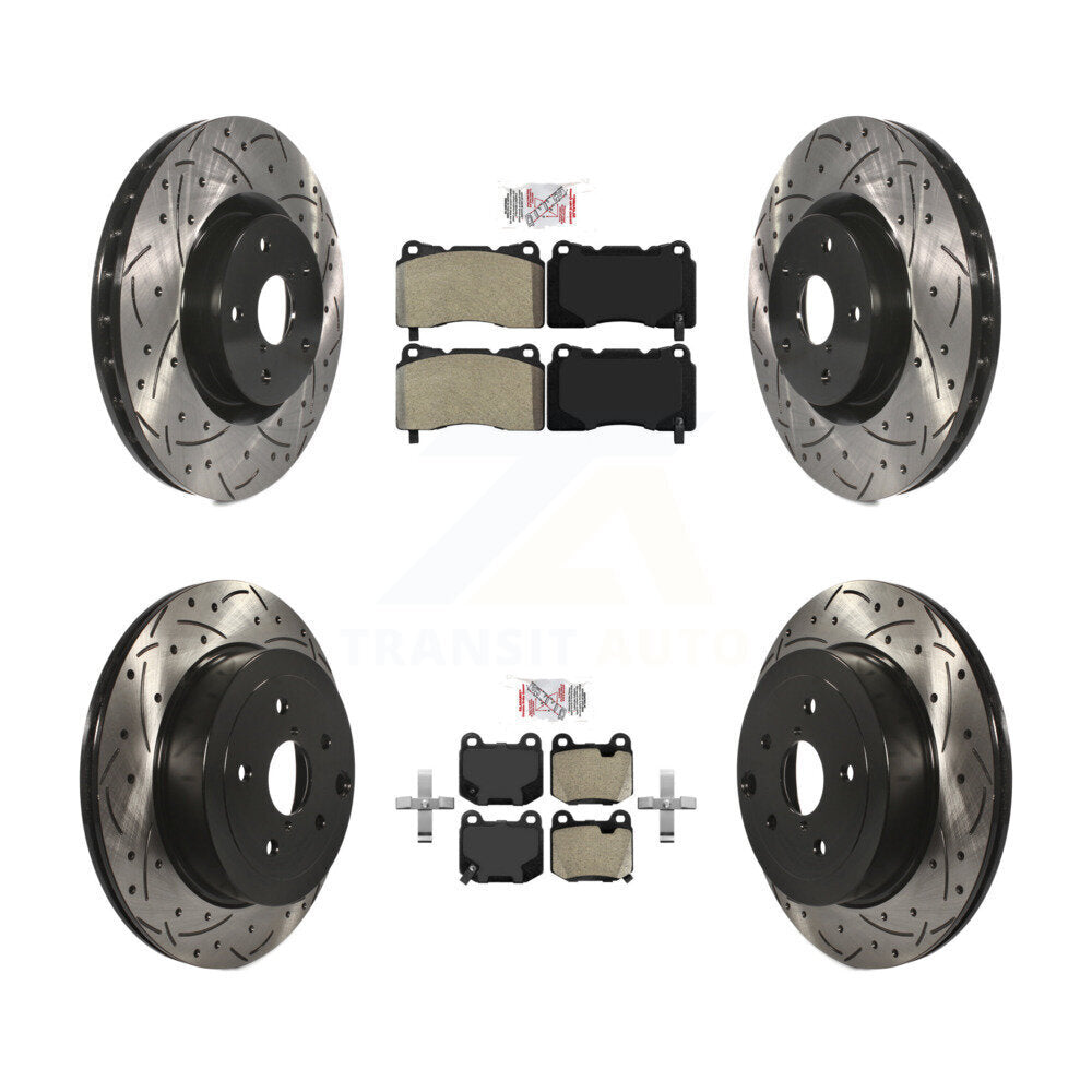 Transit Auto KDA-100904 Disc Brake Kit for 2008-2017 Subaru WRX STI, Subaru Impreza - Front and Rear product image