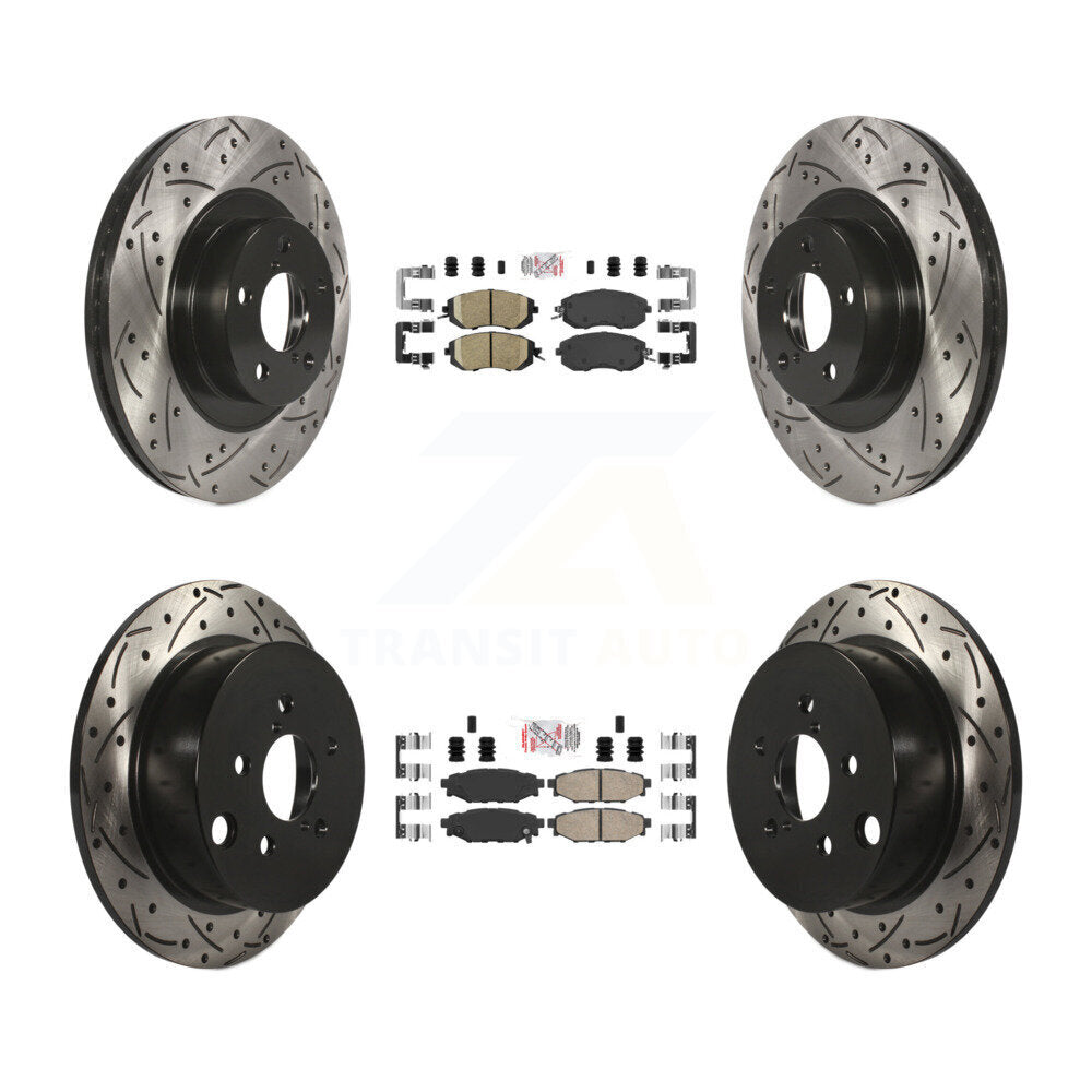 Transit Auto KDA-100908 Disc Brake Kit for 2013-2018 Subaru Crosstrek, Subaru Forester, Subaru XV Crosstrek - Front and Rear product image