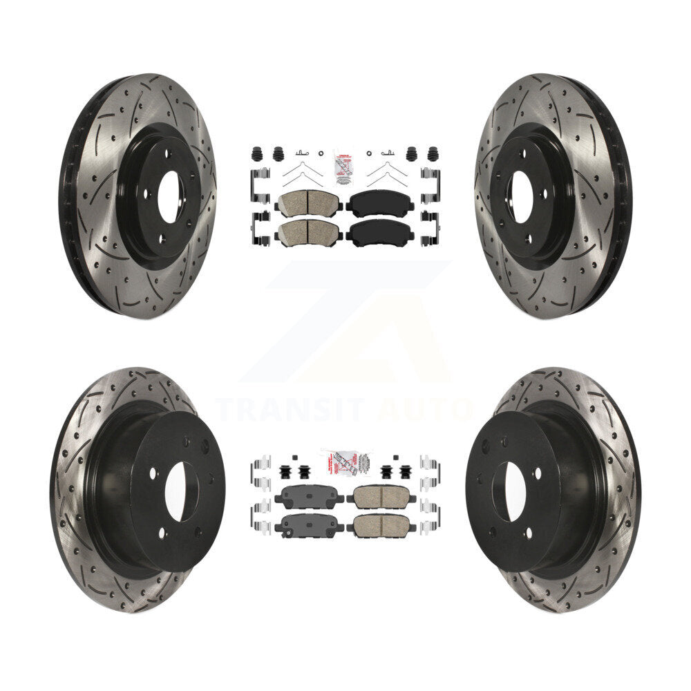 Transit Auto KDA-100925 Disc Brake Kit for 2007-2012 Nissan Sentra - Front and Rear product image