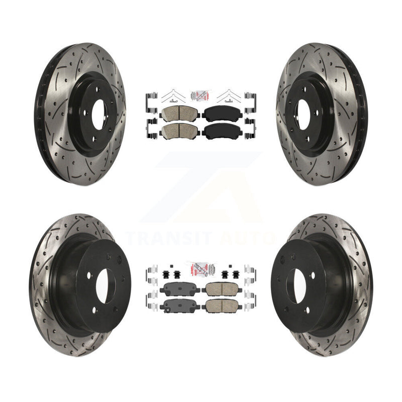 Transit Auto KDA-100927 Disc Brake Kit for 2007-2012 Nissan Sentra - Front and Rear product image