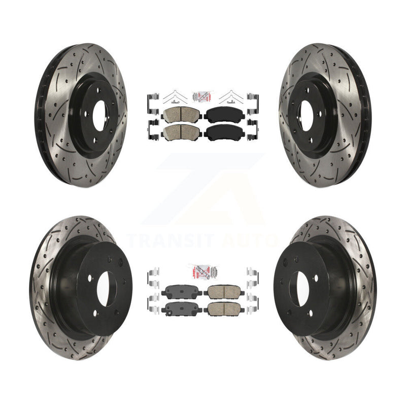 Transit Auto KDA-100928 Disc Brake Kit for 2007-2012 Nissan Sentra - Front and Rear product image
