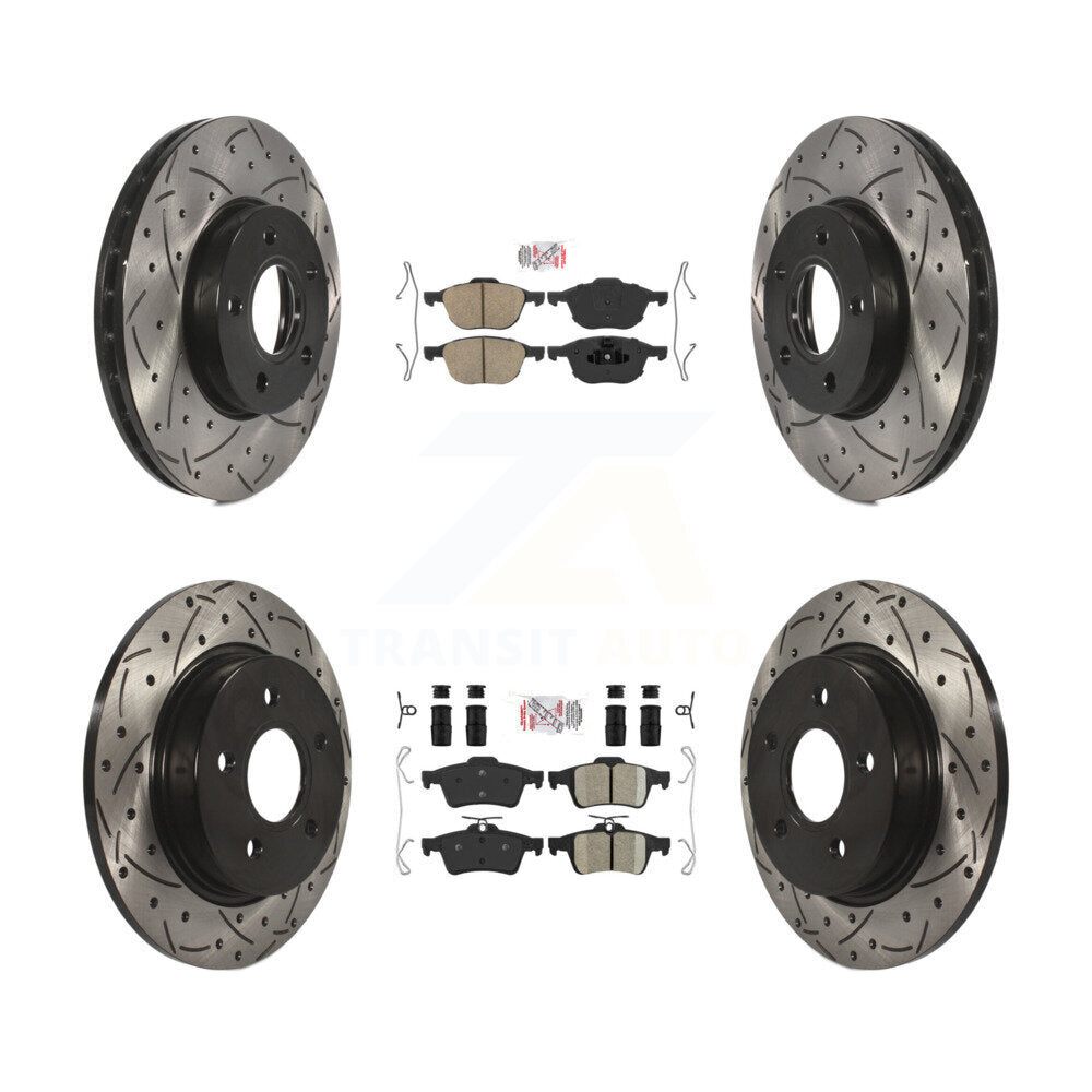 Transit Auto KDA-100938 Disc Brake Kit for 2012-2018 Ford Focus - Front and Rear product image
