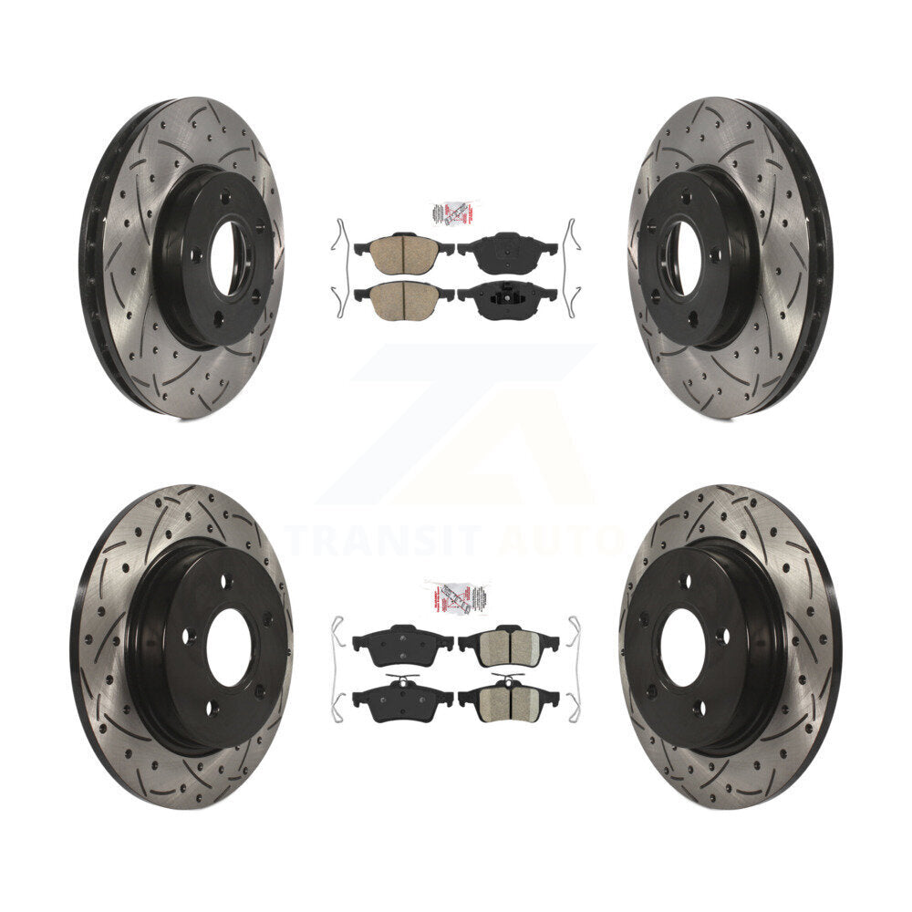 Transit Auto KDA-100939 Disc Brake Kit for 2012-2018 Ford Focus - Front and Rear product image