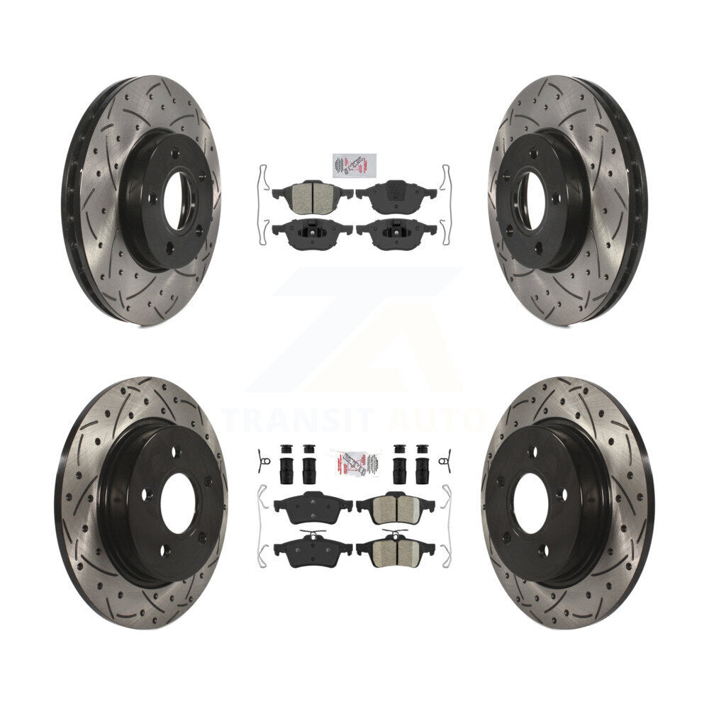 Transit Auto KDA-100941 Disc Brake Kit for 2012-2018 Ford Focus - Front and Rear product image