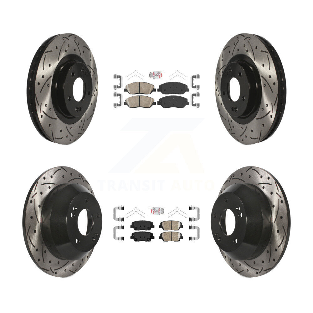 Transit Auto KDA-100999 Disc Brake Kit for 2017-2019 Hyundai Santa Fe, Hyundai Santa Fe XL - Front and Rear product image