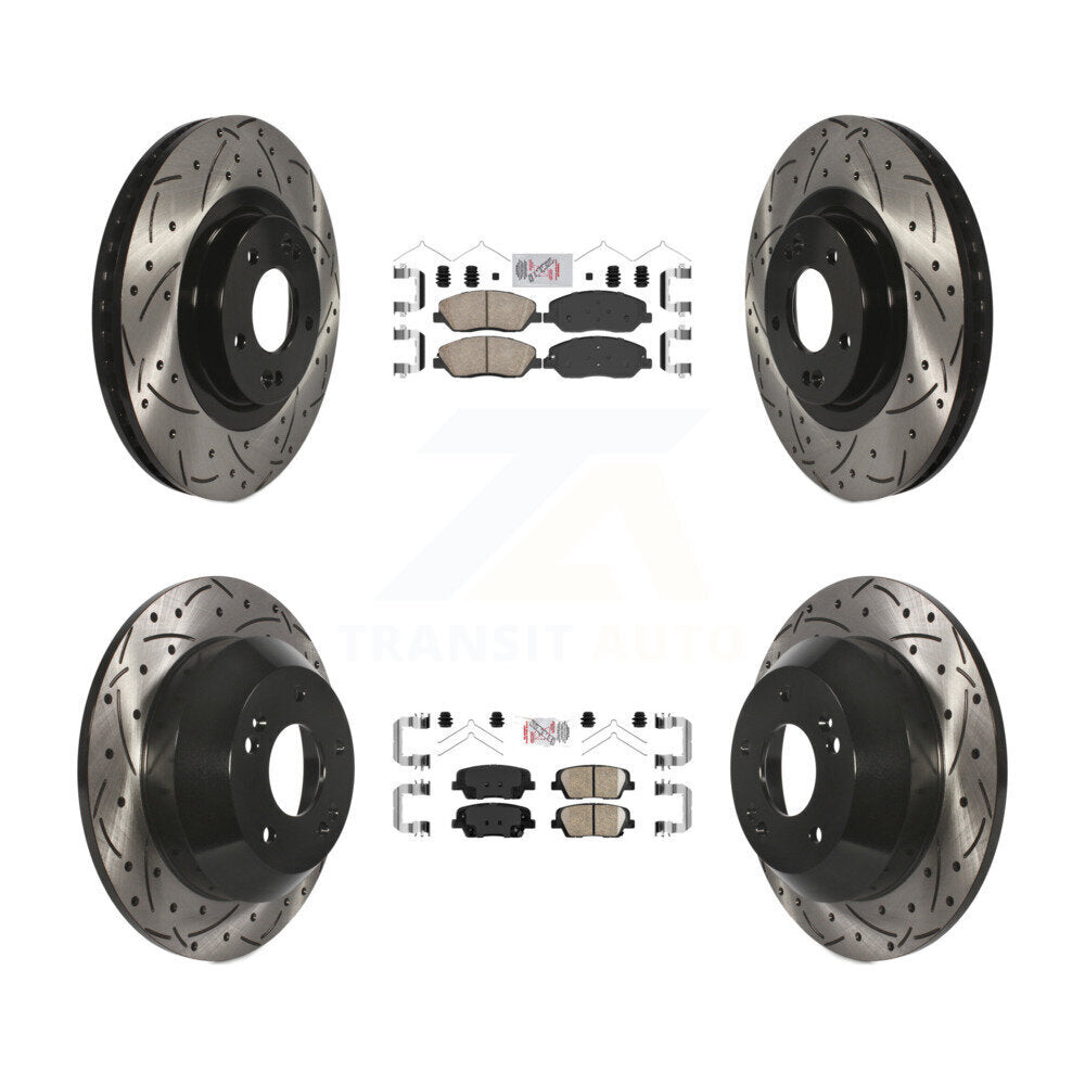 Transit Auto KDA-101002 Disc Brake Kit for 2017-2019 Hyundai Santa Fe, Hyundai Santa Fe XL - Front and Rear product image