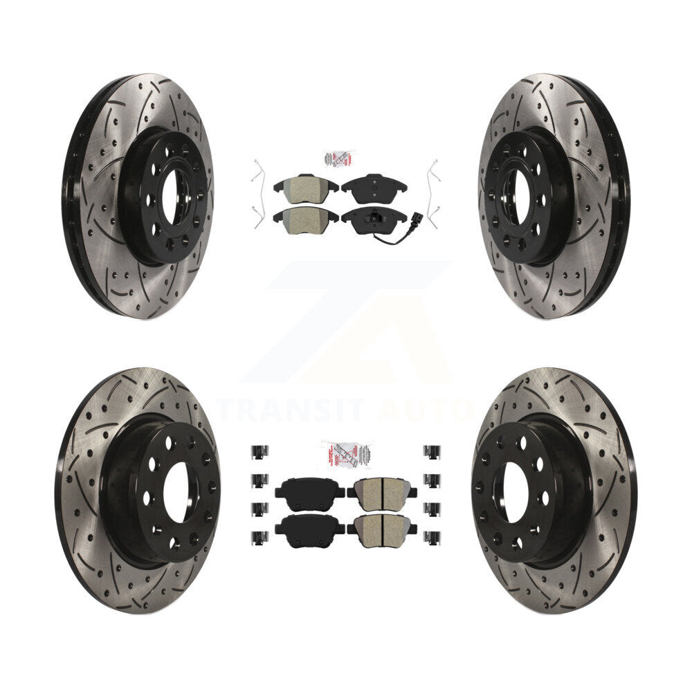 Transit Auto KDA-101006 Disc Brake Kit for 2013-2016 Volkswagen Beetle - Front and Rear product image
