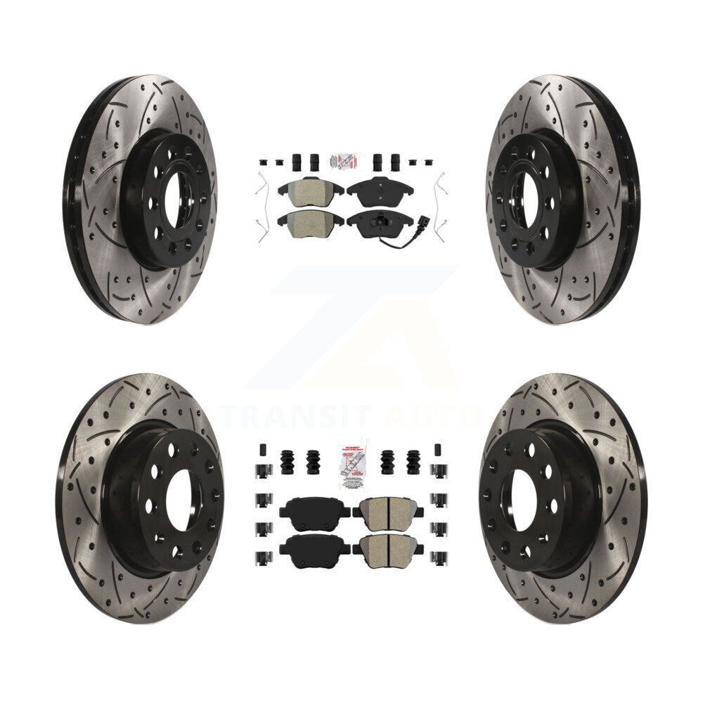 Transit Auto KDA-101008 Disc Brake Kit for 2013-2016 Volkswagen Beetle - Front and Rear product image