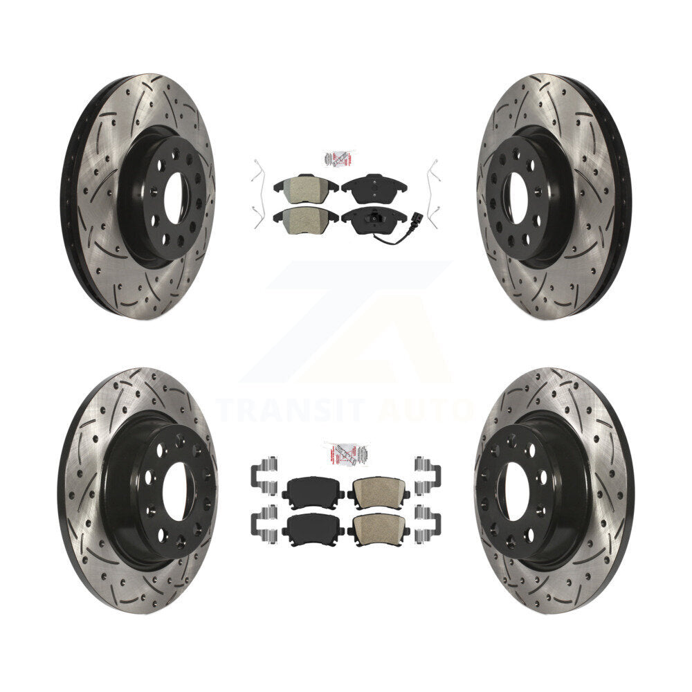 Transit Auto KDA-101011 Disc Brake Kit for 2008-2017 Volkswagen CC, Volkswagen GTI, Volkswagen Passat & more - Front and Rear product image