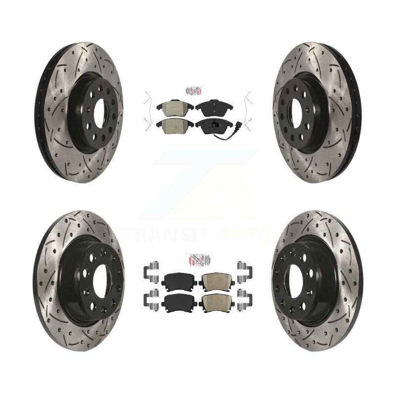 Transit Auto KDA-101011 Disc Brake Kit for 2008-2017 Volkswagen CC, Volkswagen GTI, Volkswagen Passat & more - Front and Rear product image