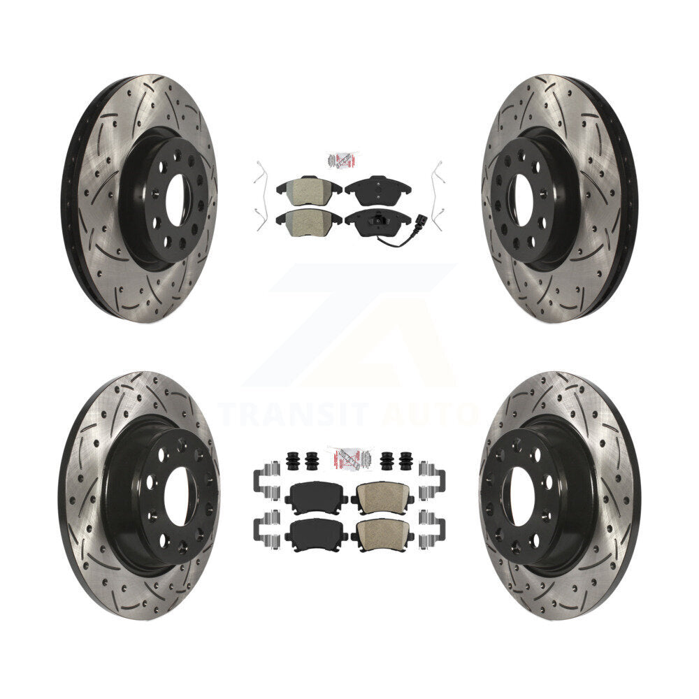 Transit Auto KDA-101012 Disc Brake Kit for 2008-2017 Volkswagen CC, Volkswagen GTI, Volkswagen Passat & more - Front and Rear product image