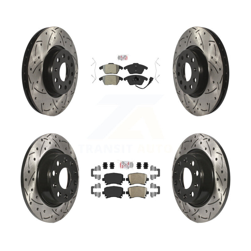 Transit Auto KDA-101012 Disc Brake Kit for 2008-2017 Volkswagen CC, Volkswagen GTI, Volkswagen Passat & more - Front and Rear product image