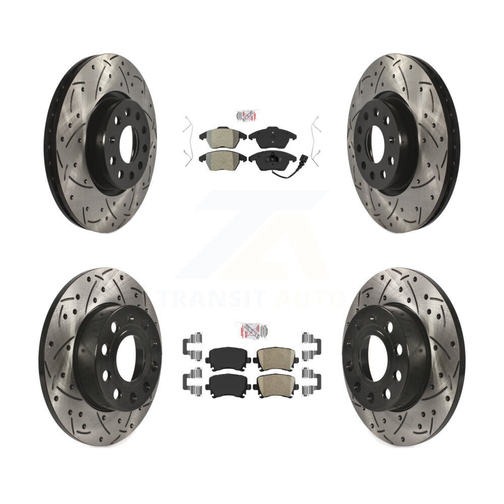 Transit Auto KDA-101013 Disc Brake Kit for 2006-2009 Audi A3, Audi A3 Quattro, Volkswagen Rabbit - Front and Rear product image