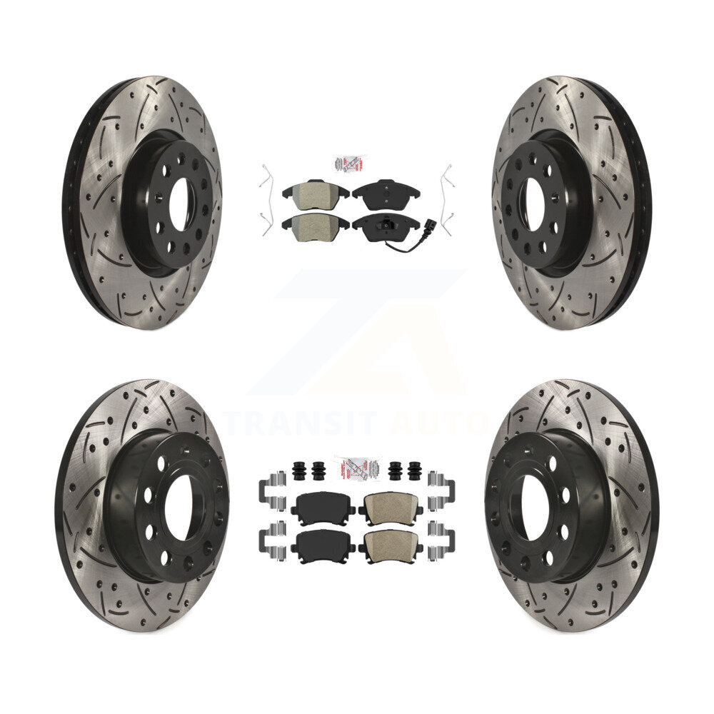 Transit Auto KDA-101014 Disc Brake Kit for 2006-2009 Audi A3, Audi A3 Quattro, Volkswagen Rabbit - Front and Rear product image