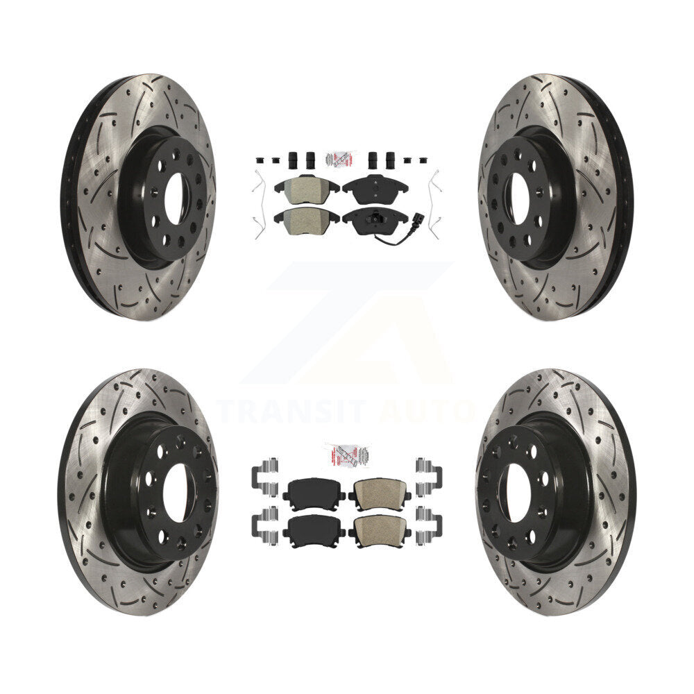 Transit Auto KDA-101015 Disc Brake Kit for 2008-2017 Volkswagen CC, Volkswagen GTI, Volkswagen Passat & more - Front and Rear product image