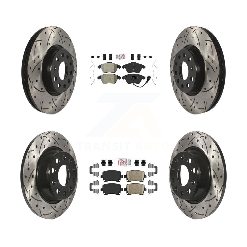 Transit Auto KDA-101016 Disc Brake Kit for 2008-2017 Volkswagen CC, Volkswagen GTI, Volkswagen Passat & more - Front and Rear product image