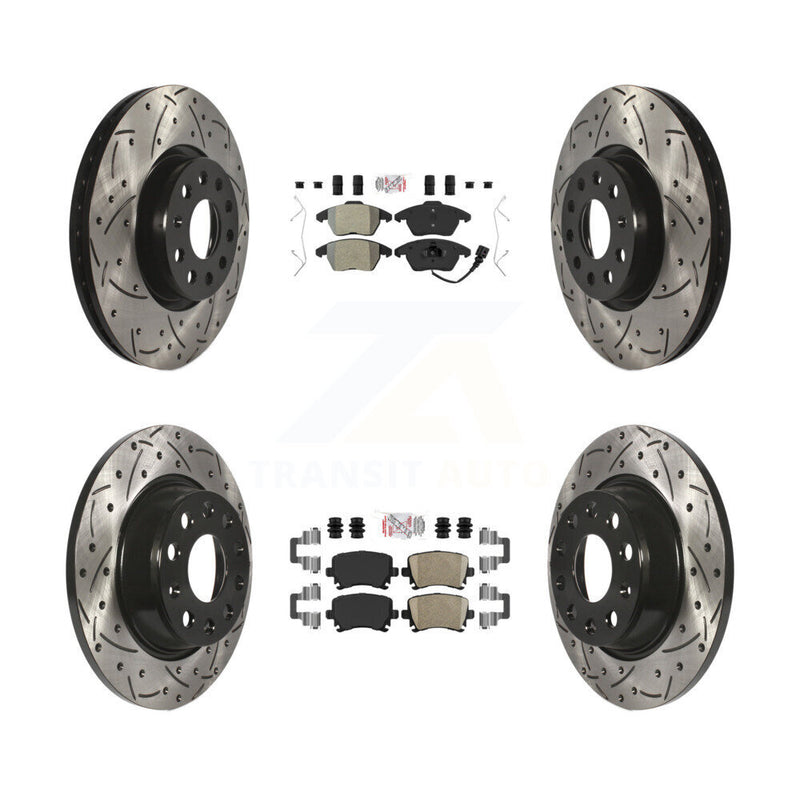 Transit Auto KDA-101016 Disc Brake Kit for 2008-2017 Volkswagen CC, Volkswagen GTI, Volkswagen Passat & more - Front and Rear product image