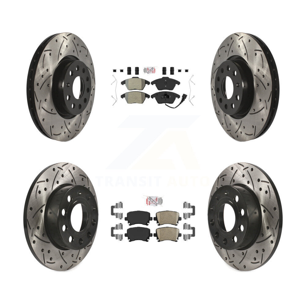 Transit Auto KDA-101017 Disc Brake Kit for 2006-2009 Audi A3, Audi A3 Quattro, Volkswagen Rabbit - Front and Rear product image