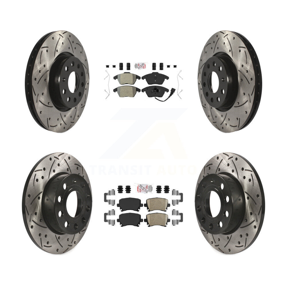 Transit Auto KDA-101018 Disc Brake Kit for 2006-2009 Audi A3, Audi A3 Quattro, Volkswagen Rabbit - Front and Rear product image