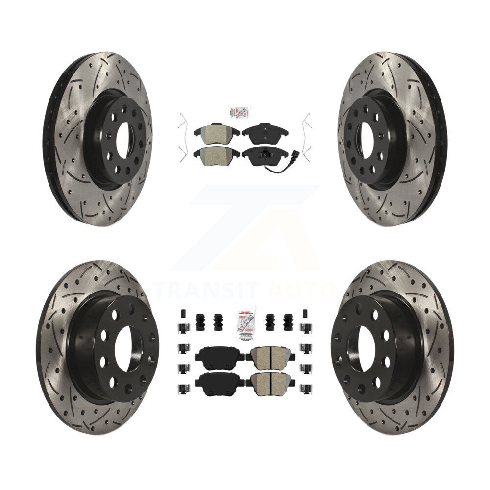 Transit Auto KDA-101019 Disc Brake Kit for 2017-2018 Volkswagen Jetta - Front and Rear product image