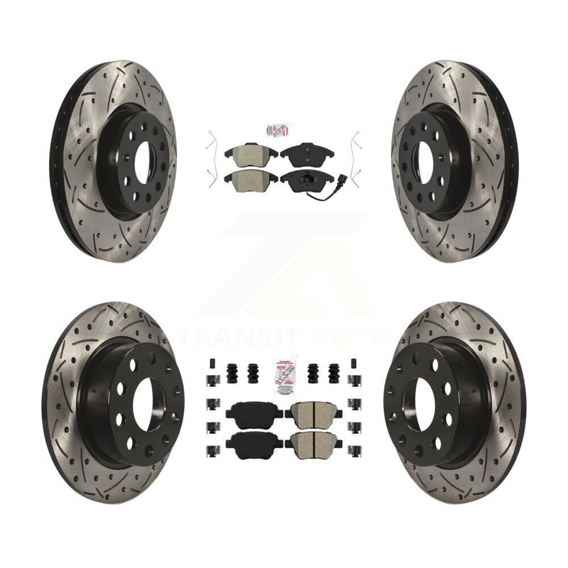 Transit Auto KDA-101019 Disc Brake Kit for 2017-2018 Volkswagen Jetta - Front and Rear product image