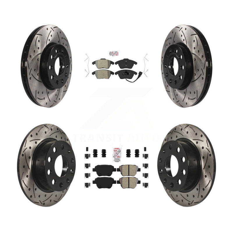 Transit Auto KDA-101020 Disc Brake Kit for 2017-2018 Volkswagen Jetta - Front and Rear product image