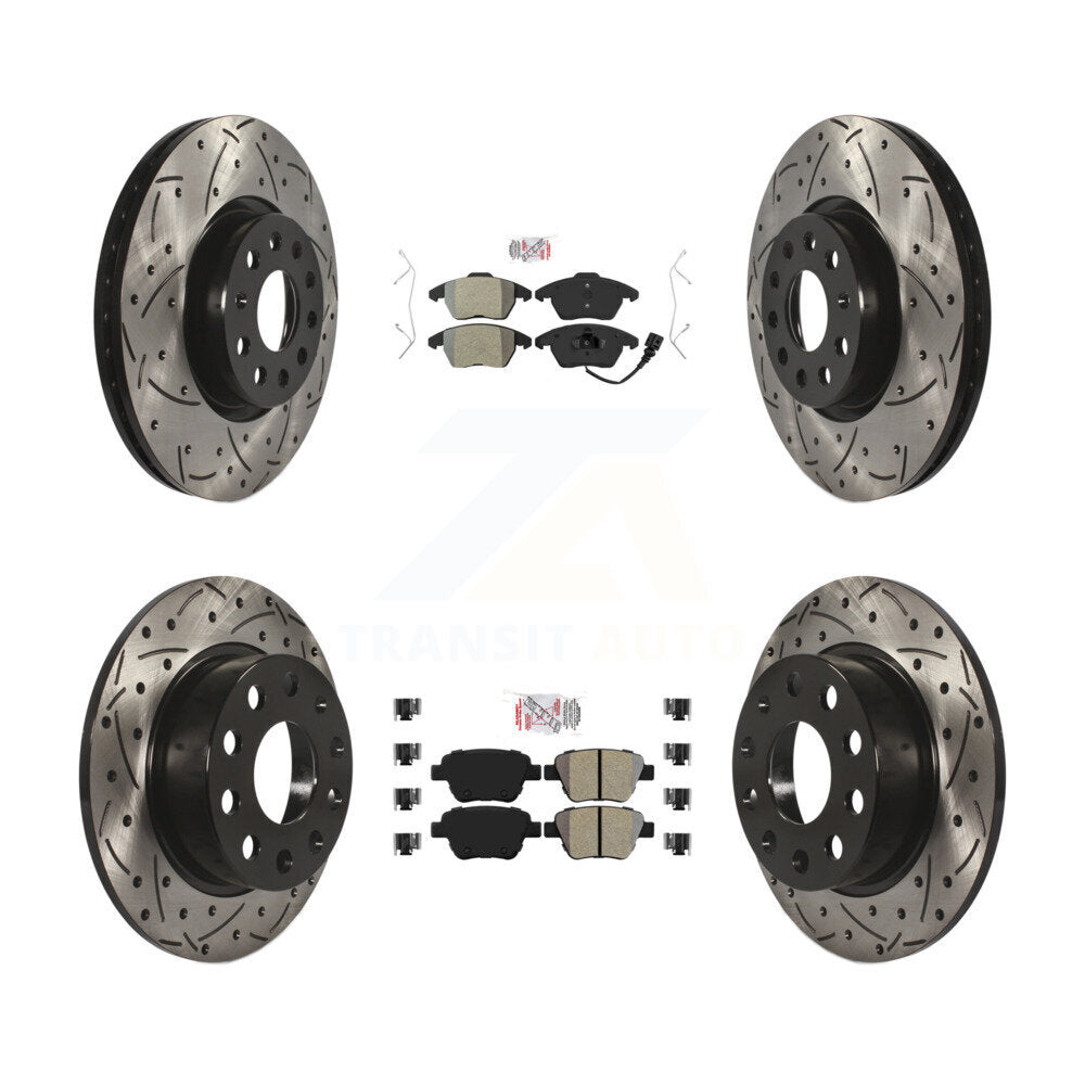 Transit Auto KDA-101021 Disc Brake Kit for 2017-2018 Volkswagen Jetta - Front and Rear product image