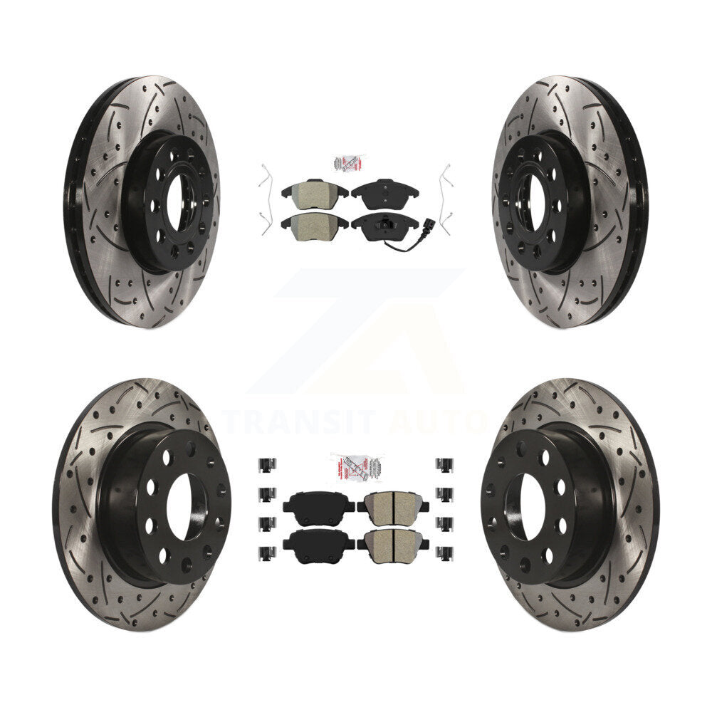 Transit Auto KDA-101022 Disc Brake Kit for 2017-2018 Volkswagen Jetta - Front and Rear product image