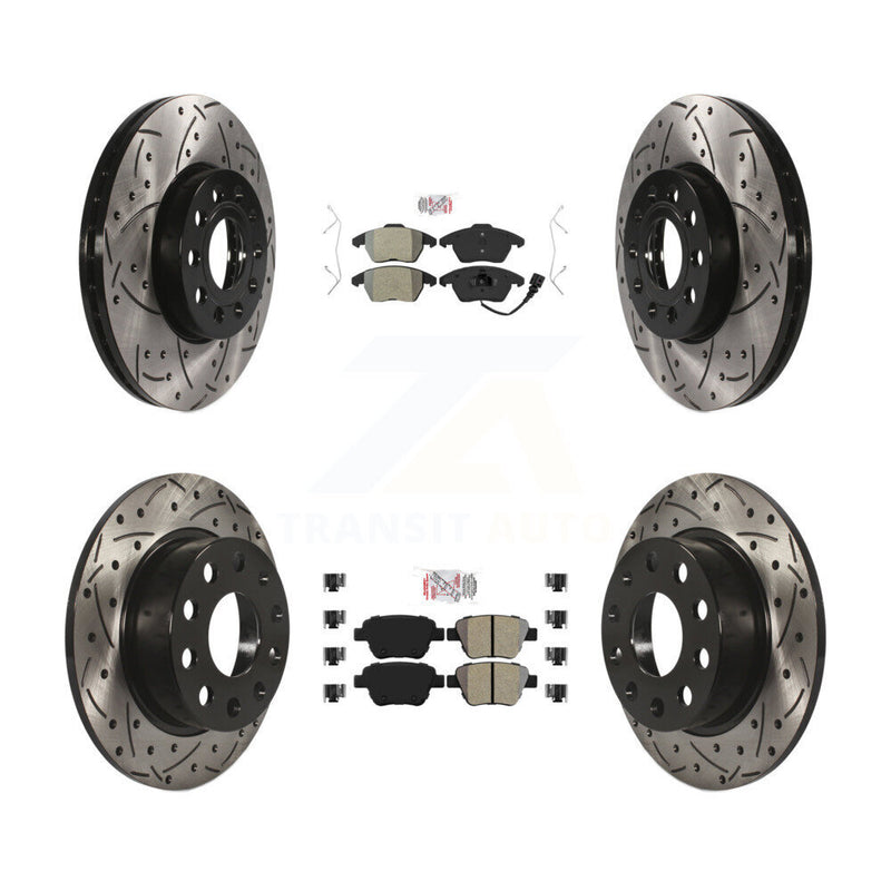 Transit Auto KDA-101022 Disc Brake Kit for 2017-2018 Volkswagen Jetta - Front and Rear product image