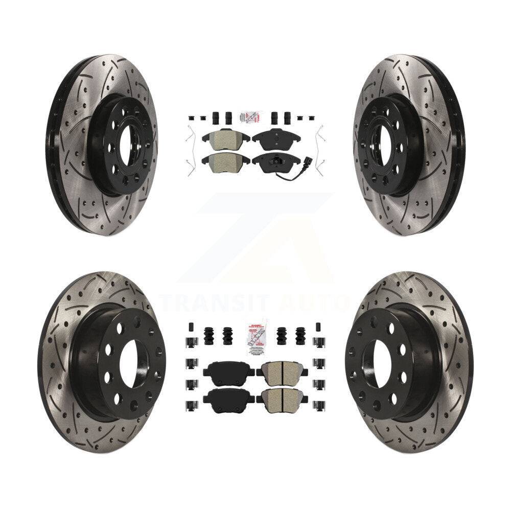 Transit Auto KDA-101026 Disc Brake Kit for 2017-2018 Volkswagen Jetta - Front and Rear product image