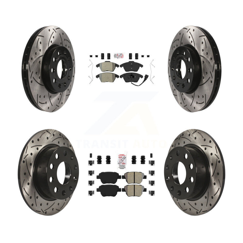 Transit Auto KDA-101026 Disc Brake Kit for 2017-2018 Volkswagen Jetta - Front and Rear product image
