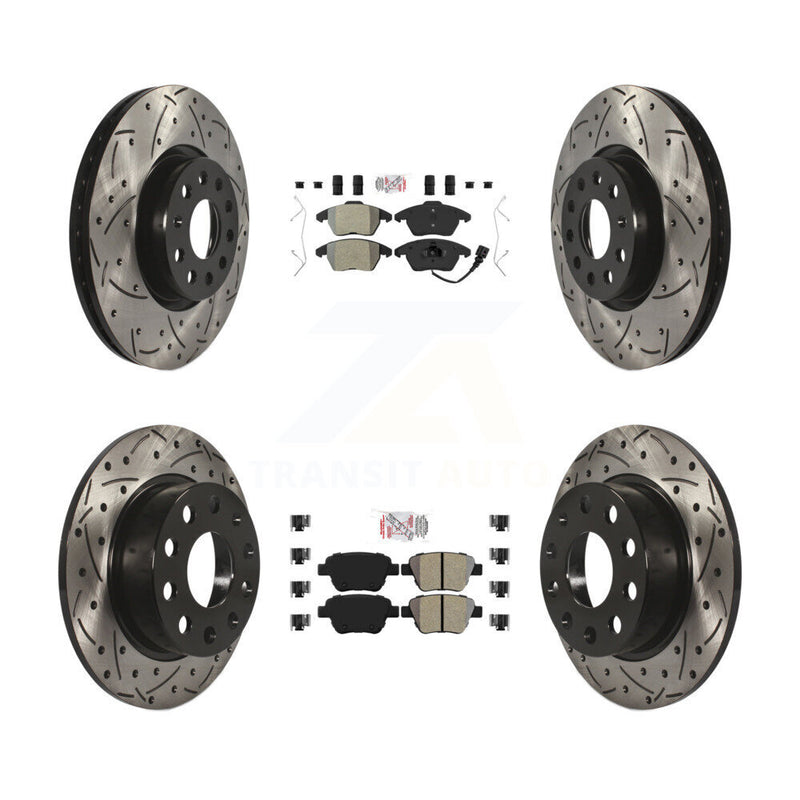 Transit Auto KDA-101027 Disc Brake Kit for 2017-2018 Volkswagen Jetta - Front and Rear product image
