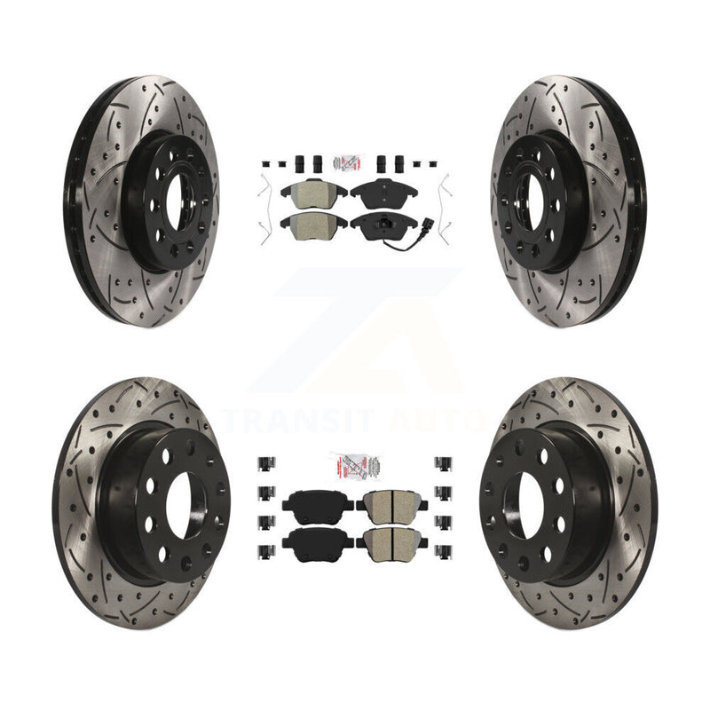 Transit Auto KDA-101028 Disc Brake Kit for 2017-2018 Volkswagen Jetta - Front and Rear product image