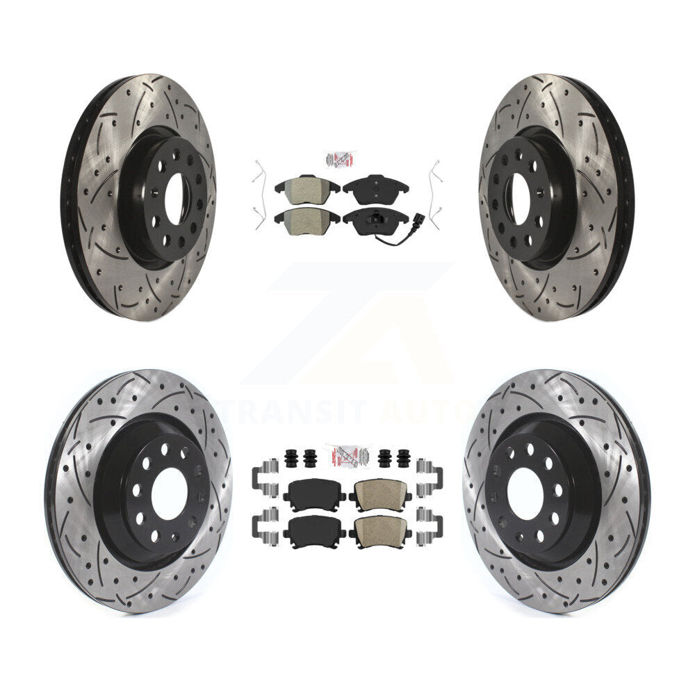 Transit Auto KDA-101040 Disc Brake Kit for 2009-2010 Volkswagen Passat CC - Front and Rear product image
